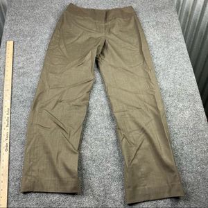 Kasper Sportswear Cropped Jean Trouser Pant Brown olive green Size 2p‎ Petite